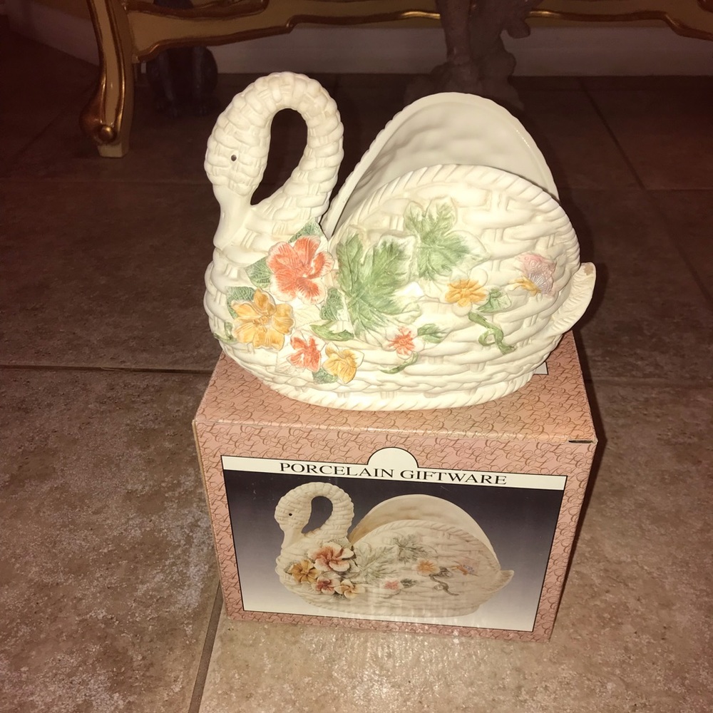 Porcelain swan